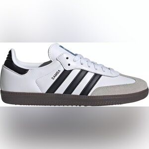 adidas Women's Samba OG Shoes in Black & White | Size 8